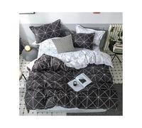 OJHFJMGH Four-piece bedding sets, Geometric Duvet Cover Set Reversible Printed Bedding 3Pcs Modern Soft Luxury Comforter(King 260x220cm)