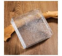 OJHFJMGH Glass Bricks, Architectural Glass Brick 15x15x5 cm Clear Block 1 Piece For Partitions Walls Decor(Clear-c)