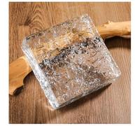 OJHFJMGH Glass Bricks, Architectural Glass Brick 15x15x5 cm Clear Block 1 Piece For Partitions Walls Decor(Clear-e)