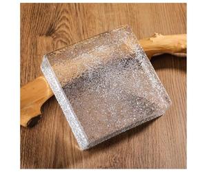 OJHFJMGH Glass Bricks, Architectural Glass Brick 15x15x5 cm Clear Block 1 Piece For Partitions Walls Decor(Clear-c)