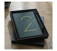 OJHFJMGH Notebooks, 365 Days Efficiency Manual 404 Page Stationery Simple Hand Book Literary Exquisite Notepad Diary(L)
