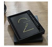 OJHFJMGH Notebooks, 365 Days Efficiency Manual 404 Page Stationery Simple Hand Book Literary Exquisite Notepad Diary(H)