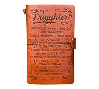 OJHFJMGH Notebooks, Leather Sketch Book Handmade Journal Diary Hand Account to My Daughter,s