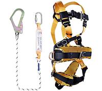 OJHFJMGH Safety harness, Aerial Work Safe Belt, Outdoor Tree Climbing Gear, Harness Roof Safety Fall Protection with Rock Rope