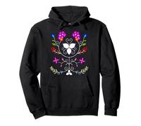 Ojibwe Floral Native American Flowers Indigenous Botanical Pullover Hoodie