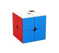 OJIN MoYu MoFang JiaoShi Meilong 2x2 Stickerless Cube Cubing Classroom Smoothly Fast Twsit Puzzle Brain Teasers Cube Puzzle (Stickerless)