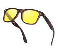 OJIRRU Polarised Night Driving Glasses - Anti Glare Night Vision Glasses for Driving at Night Driver Eyewear Yellow Tinted Sunglasses for Men Women