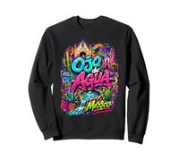 Ojo de Agua City Mexico Street Art Skyline Souvenir Sweatshirt