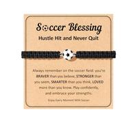 ojokiss Baseball/Softball/Soccer/Basketball Gifts for Teens - Adjustable 7-9” Bracelet with Charm, With Quote Card & Jewelry Pouch for Graduation, Birthday, Christmas, M, Stainless Steel, no gemstone