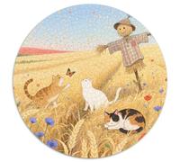Ojos Azules Cat 1000 Pieces Animal Jigsaw Puzzles Stress Reliever Family Game Difficult Challenge for Travel Gifts for Adults Or Families 1000pcs (67.5x67.5cm)
