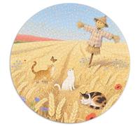 Ojos Azules Cat 1000 Pieces Animal Jigsaw Puzzles Stress Reliever Family Game for Easy Gift for Adults 1000pcs (67.5x67.5cm)