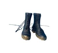 OJREEUB 1:6 Scale Miniature Lace up Boot Low Heel Boots for 12'' Female Dolls Figure black, 4.5cm