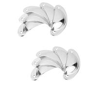 OJREEUB 10Pcs Victorian Cup Shell Kitchen Cupboard Drawer Cabinet Door Pull Handle a