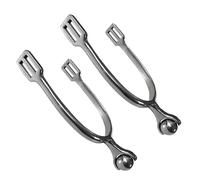 OJREEUB 2 Pieces Horse Spur Horse Riding Spur for Boots Training Riding Equestrian 7.3 cm, Silver