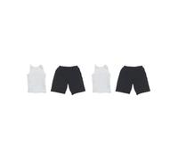 OJREEUB 2 set of 1:6 Men Sports Vest Suit Soldier Clothing for Phicen 12in Doll Accs Parts white