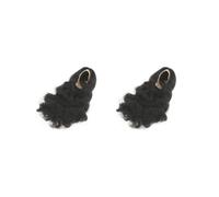 OJREEUB 2 set of 1/6 Scale Woman Doll Hair Hair Wig for 12 inch Female Figures Accessories, Black Curly Hair