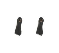 OJREEUB 2 set of 1/6 Scale Woman Doll Hair Hair Wig for 12 inch Female Figures Accessories, Black Long Hair