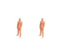 OJREEUB 2 set of 1/64 Scale People Figure Character Doll for Micro Landscape Miniature Scene, Diesel, 2.8-3.0cm