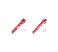 OJREEUB 2 set of 25T Servo Arm Easy to Install RC Metal RC Servo for RC Helicopter Parts red, 63x8mm