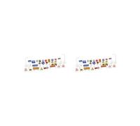 OJREEUB 2 set of 28Pcs 1:64 Scale Street Road Signs Playset Layout Street Signal Traffic Toys A, Style A
