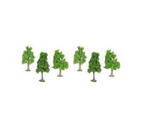 OJREEUB 2 set of 3x Model Trees Diorama Tree for Railway Building Model DIY Scenery Landscape tower shaped tree