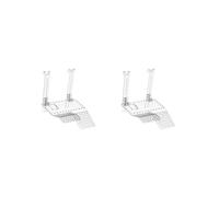 OJREEUB 2 set of Acrylic Turtle Basking Platform Climbing Shelf for Frog Semi Aquatic Animals L