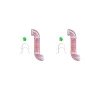 OJREEUB 2 set of Busy Board DIY Part Tube DIY Material for Children Boys Girls Birthday Gifts Pink, 30cm