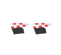 OJREEUB 2 set of Clapperboard Clapboard Acrylic Film Clap Movie Clapper Durable red