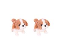 OJREEUB 2 set of Electronic Plush Dog Robot Toy Walk Bark Wag Tail Kids Gift Beagle