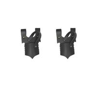 OJREEUB 2 set of Medieval Leather Strap Sword Holder Vintage Style Knight Costume Accessories Black