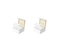 OJREEUB 2 set of Permanent Bracelet Kit Portable for Anniversary Date Activity Valentines Day 1 Silver 1 Gold, 12x12x5cm