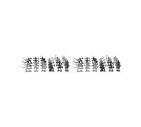 OJREEUB 2 set of Plastic Medieval Knight Soldier Toys Army Men Archaic Soldiers Army Infantry 24 pcs