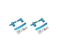 OJREEUB 2 set of RC Buggy Car Metal Steering Assy Solid and Stable RC Car Upgrade Accessories Blue