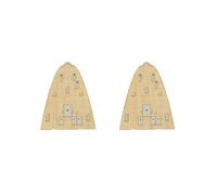 OJREEUB 2 set of Wooden Deck for 1/350 HMS Ark Royal Aircraft Carrier 65307 Modified Parts