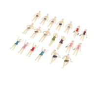 OJREEUB 20xModel Trains People Figures Scale Painted Beach Crowd Miniatures OO 1:75