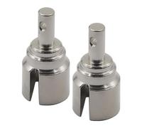 OJREEUB 2Pcs Metal Differential Cup Front Rear Dog Bones Part for 1/14 16208 14301, Silver, 12x23mm