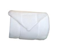 OJREEUB 4x Horse Leg Wraps Fleece Thick for Race Equestrian Accessories Exercising White, 250x12cm