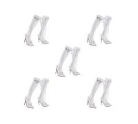 OJREEUB 5 set of 1/6 Action Figures High Boots Fashionable Kids Adults Gifts Female Body Boots, white, 3.5x1.4x10.5cm