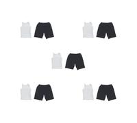 OJREEUB 5 set of 1:6 Men Sports Vest Suit Soldier Clothing for Phicen 12in Doll Accs Parts white
