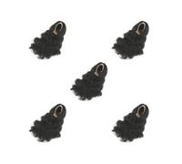 OJREEUB 5 set of 1/6 Scale Woman Doll Hair Hair Wig for 12 inch Female Figures Accessories, Black Curly Hair