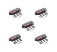 OJREEUB 5 set of 1:8 1:10 Spare Parts Roof Luggage Box for Climbing Car RC Hobby Car DIY Accs black, 180x85x42mm