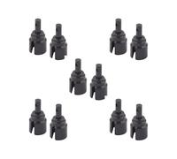 OJREEUB 5 set of 2Pcs Metal Differential Cup Front Rear Dog Bones Part for 1/14 16208 14301, black, 12x23mm