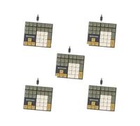 OJREEUB 5 set of 33 Keys Wired Numeric Keypad Mini Easy to Use for Cashier Financial Business A Cyan axis, 120x138mm