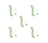 OJREEUB 5 set of Busy Board DIY Part Tube DIY Material for Children Boys Girls Birthday Gifts Green, 30cm