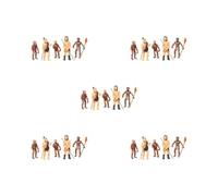 OJREEUB 5 set of Human Evolution Action Figure Toy Collection Kids Science Cognitive Office