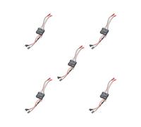 OJREEUB 5 set of RC Two-way Brush 40A ESC 3A/6V BEC for 1/16 1/18 Scale RC Car Tank Boat