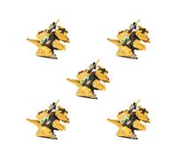 OJREEUB 5 set of Transforming Dinosaur Toy Educational Boys Toy for Kids Age 3 4 5 6 Activity Tyrannosaurus Yellow