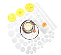 OJREEUB 82Pcs Gear Package Kits Crown Gear Shaft Belt DIY Set Toy for Car Motor Robot