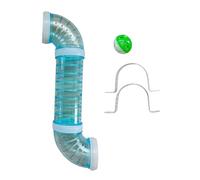 OJREEUB Busy Board DIY Part Tube DIY Material for Children Boys Girls Birthday Gifts Blue, 30cm
