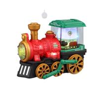 OJREEUB Electric Train Set Locomotive Electric Steam Engine for Girls Kids Children Red
